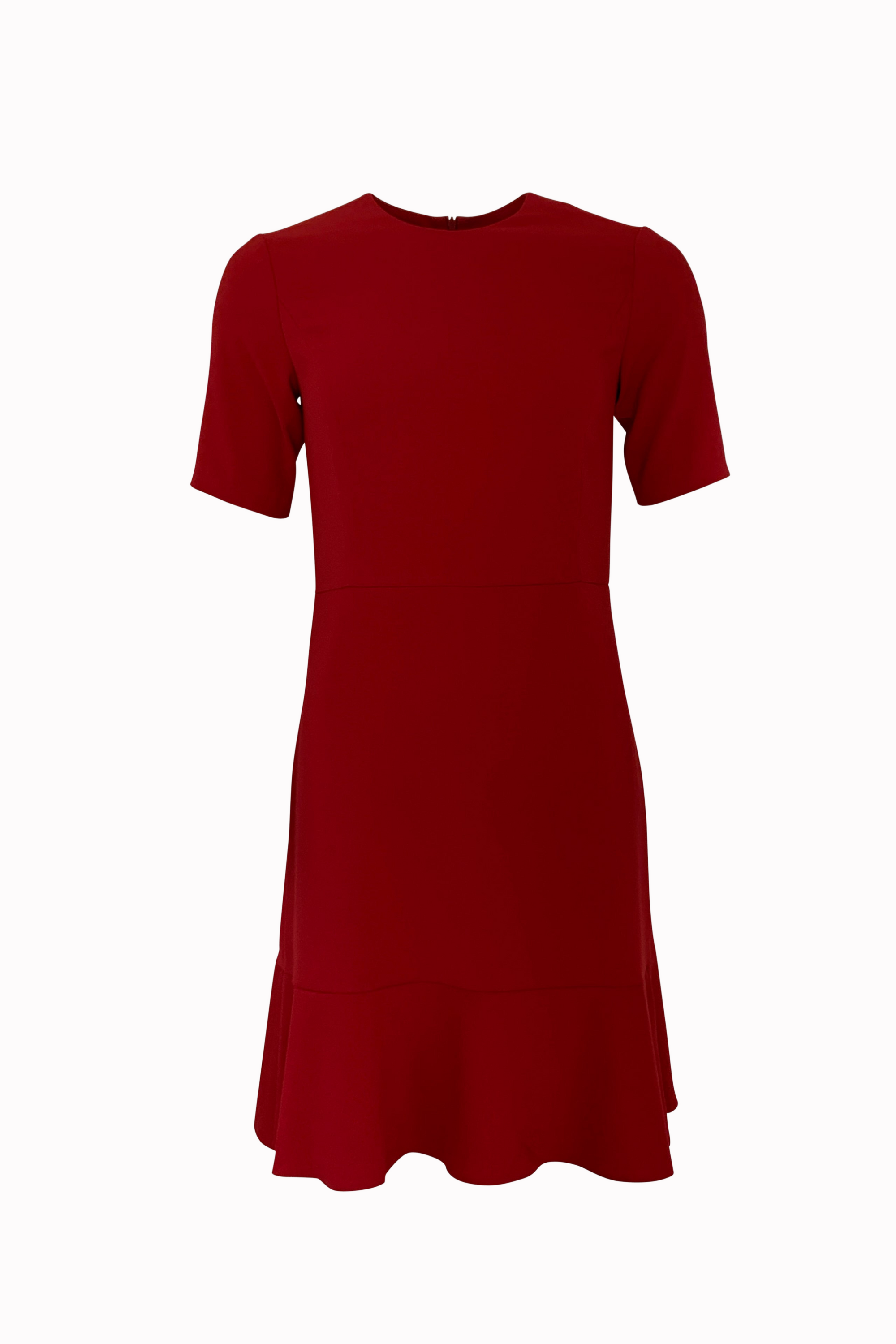 Dress Faye in dark red