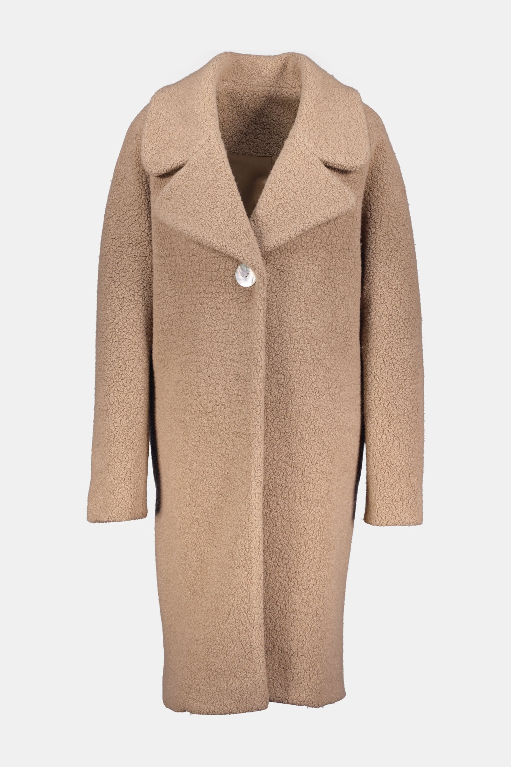 Hallhuber Strickjacke Camel Hallhuber Cardigan Lang Street One