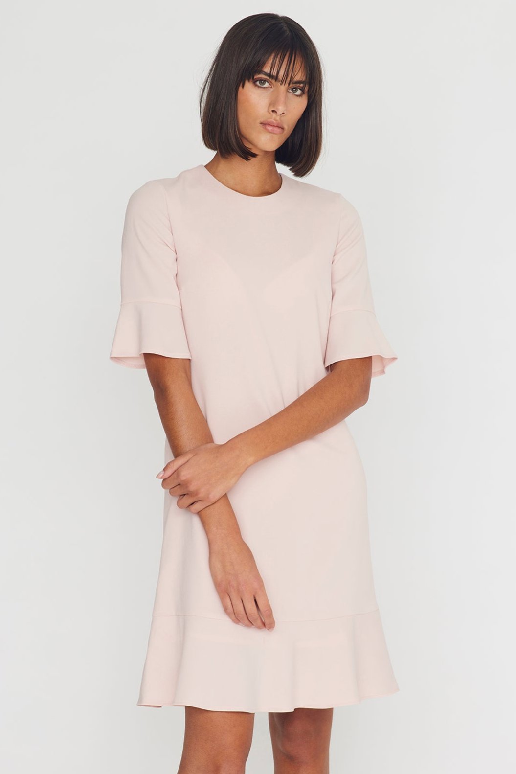 Klänning Elina i mjuk rosa