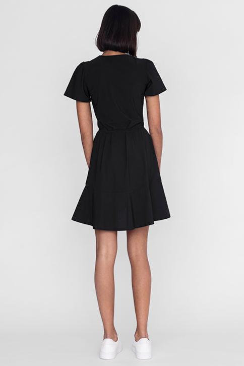 PRTECT Antigua wrap dress black