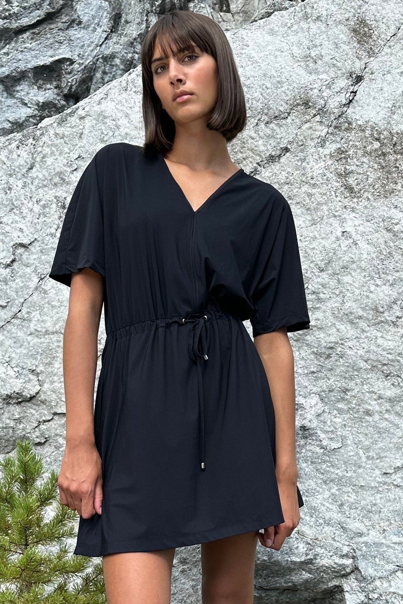 PRTECT Sydney jersey dress black