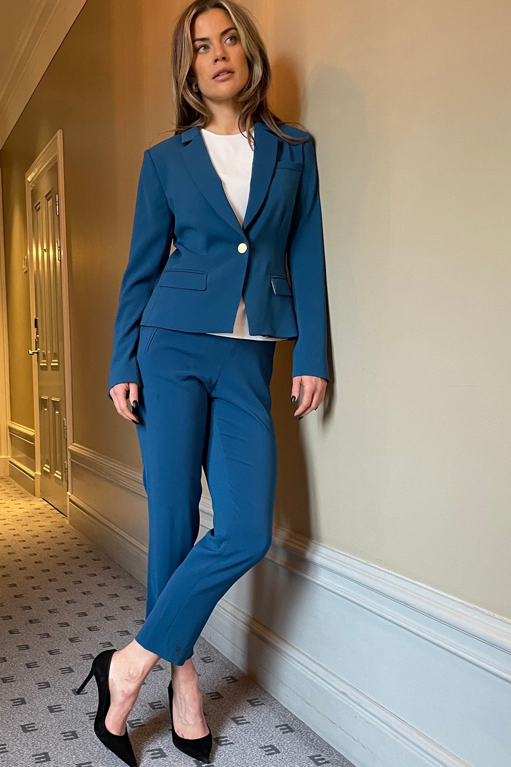 Trousers Mimmi in teal