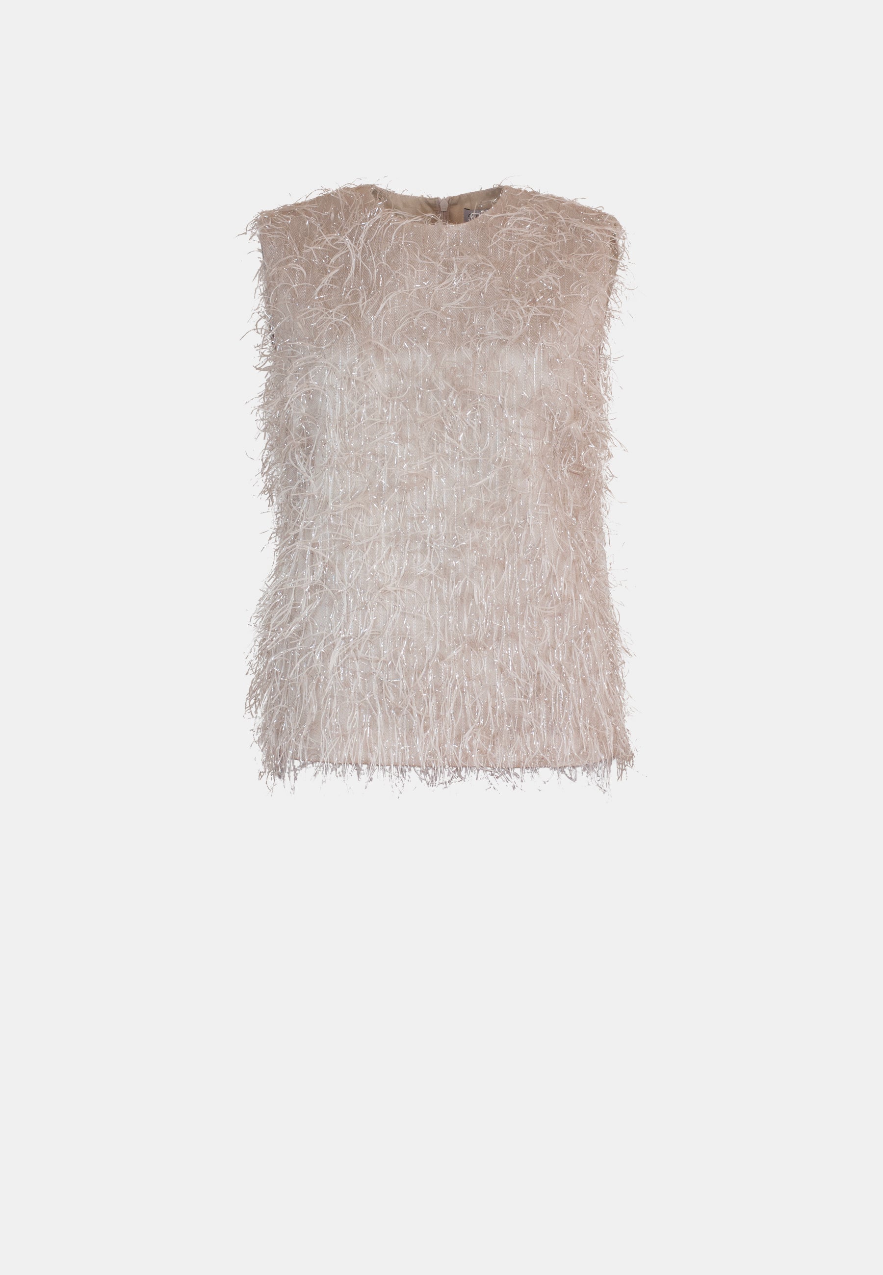 Top Chelsea in ballet faux feathers