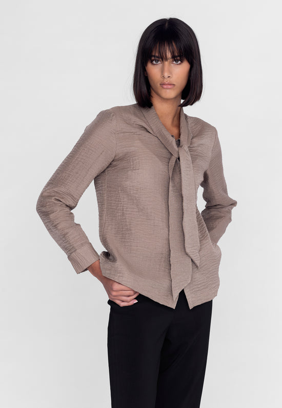 Blouse Linda in taupe